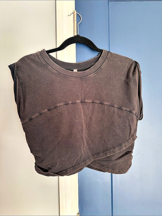 Free People Tops - Free People FP Movement My Time Tee Short Sleeve distressed black large